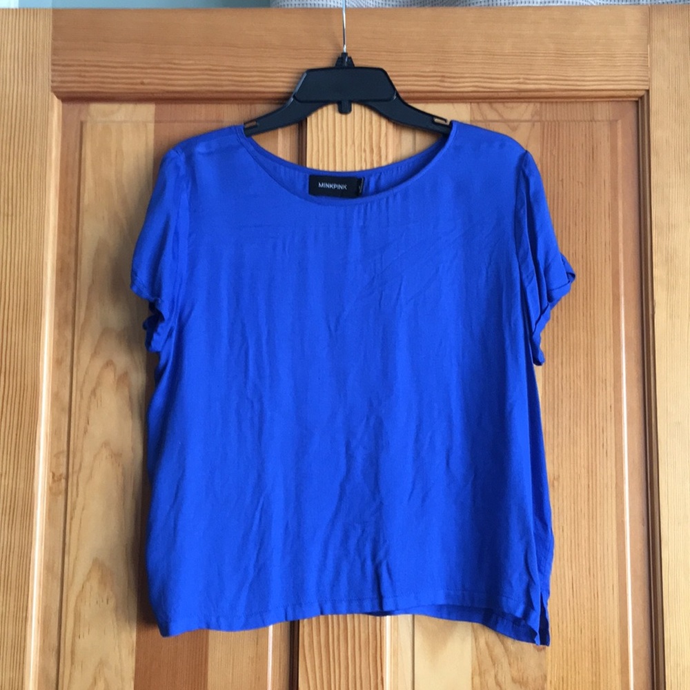 MINKPINK Blue Blouse